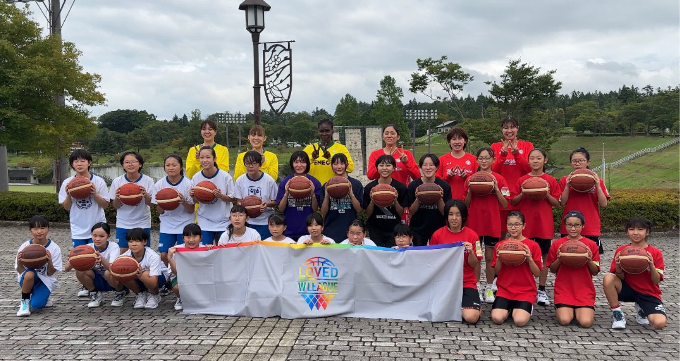 Wリーグ×モルテン「ドリームボールリレー」 岩手県の学生にWリーグで使用した練習球を寄贈