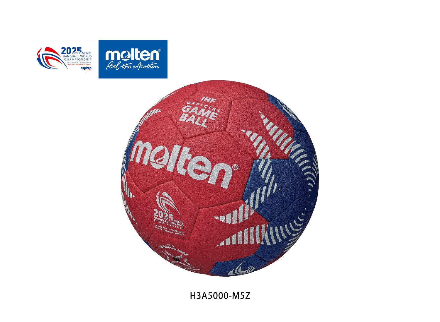 Handy Ball Limited edition design official game ball for the 29th IHF MEN’S HANDB ...