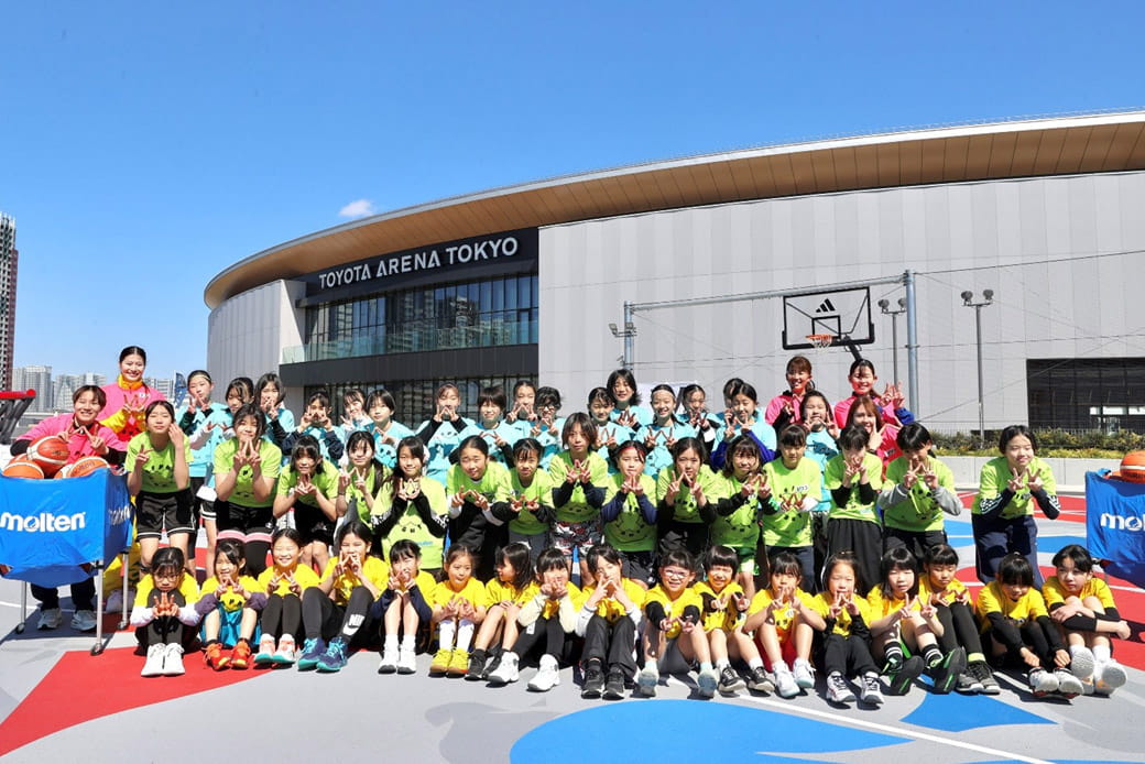 3月8日 国際女性デー Wリーグ×molten「Keep Playing」バスケットボールクリニックを開催