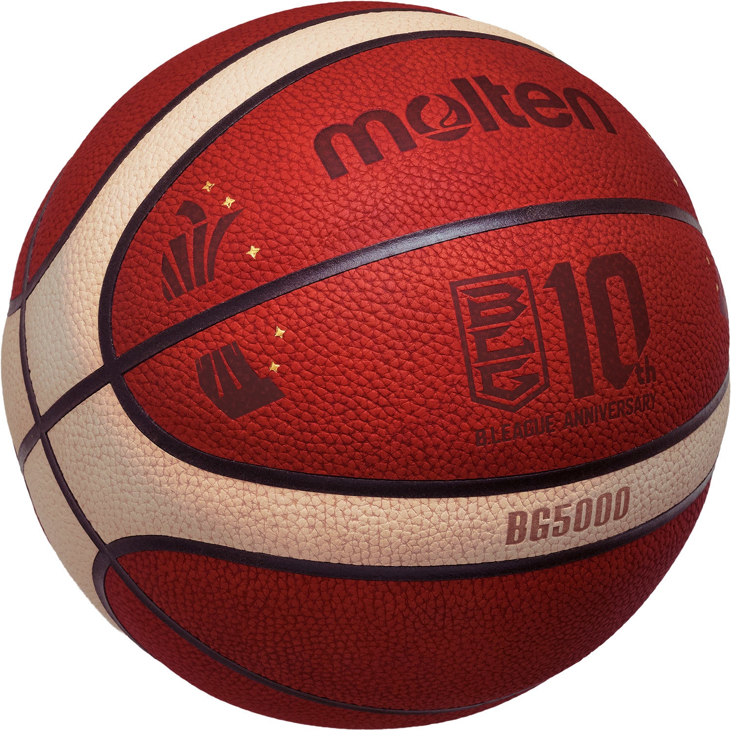 BG5000 Bリーグ10周年記念ボール（バスケットボール・7号球・天然皮革
