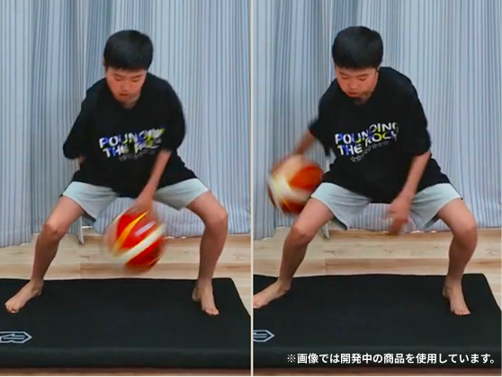 中級者以上・レッグスループッシュの練習イメージ